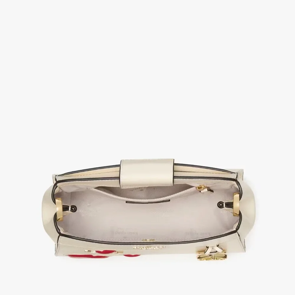 RAFFLE - ONLY 4 LEFT  NWT Kate Spade Madison Puffy Heart Small Satchel MSRP $409 - Picture 5 of 14